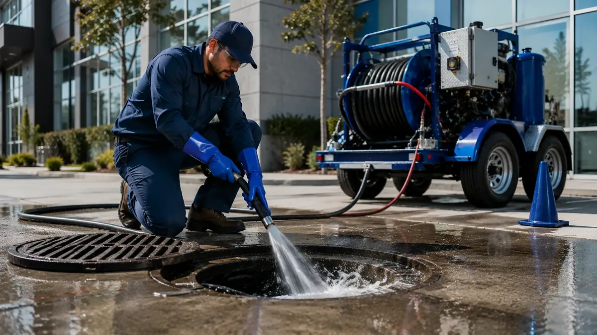 Commercial Hydro Jet Drain Cleaning in Alpine