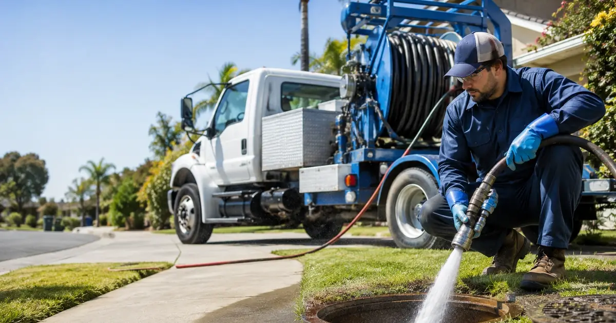 Hydro jet sewer cleaning Alpine