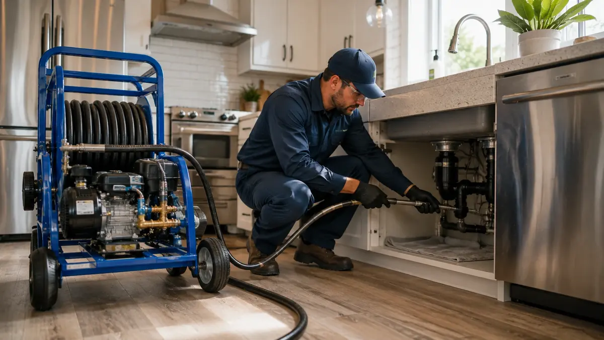 Kitchen Drain Hydro Jetting in Alpine