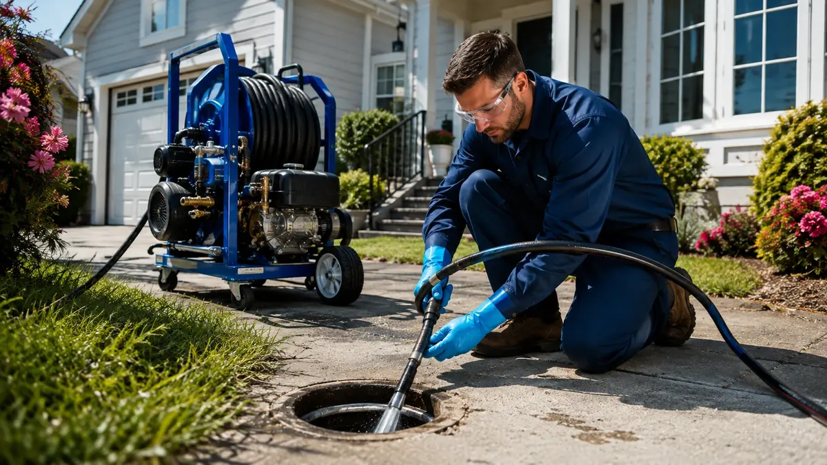 Residential Hydro Jet Drain Cleaning in Alpine