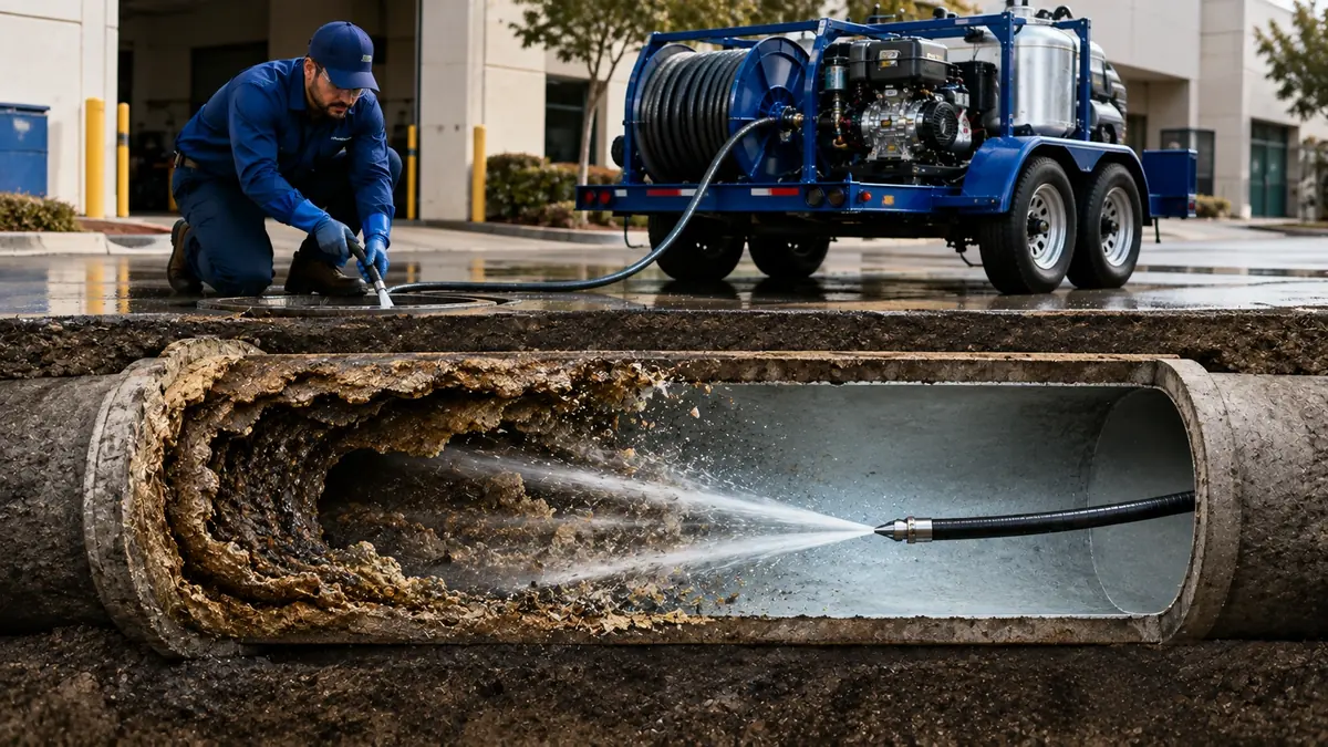 Sewer Pipe Descaling in Alpine